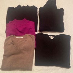 冬用トップスまとめ売り　5枚