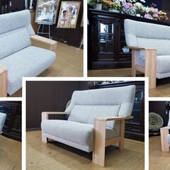 l4 美品 カリモク チターノ 2Pソファ ファブリック