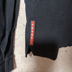美品　PRADA 長袖ポロシャツ　裾ロゴの画像