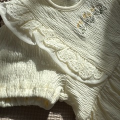 新品ベビー   ワンピ風ロンパ  80  の画像