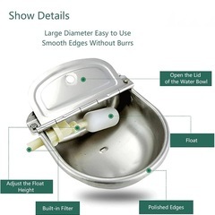 動物の自動飲用ボウルの画像