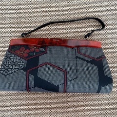 大島紬　ハンドバッグ　美品の画像