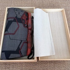 大島紬　ハンドバッグ　美品の画像
