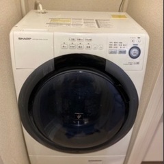 【譲ります】SHARP ES-S7B ドラム式乾燥洗濯機