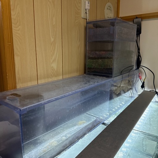 【おまとめ特価】熱帯魚 水槽 90cm ライト 上部フィルター　セット 