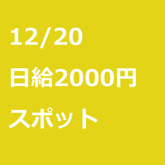 【スポット案件/急ぎ募集!!】【日給2000円】東京都江東区 /...