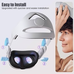 【新品未使用】調節可能なヘッドバンド Quest 3 ヘッドクッション付き 交換用エリートストラップの画像