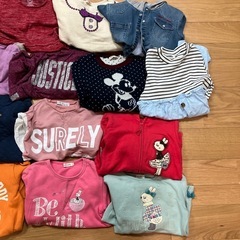 最終値下げ　女児130cm　冬物衣料上下21点セットの画像
