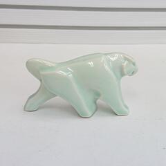 【中古品】【長期保管品】 陶器製　トラ　干支の画像