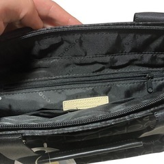 新品タグ付き crocodile 2WAYショルダーバッグ ブラックの画像