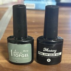 mateyネイル、PEELOFFジェル＆TOPジェルセット（中古）