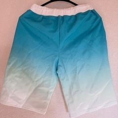 【着用1回美品】メンズLサイズ　上下セット　半袖　パーカー　ハーフパンツ　セットアップ　ショートパンツ　グラデーション　接触冷感　ジャージの画像