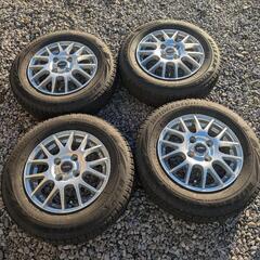 【ブリヂストン　145/80R13　アルミホイル&スタッドレスタイヤ4本】の画像
