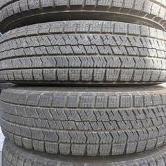【ブリヂストン　145/80R13　アルミホイル&スタッドレスタ...