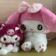 マイメロディ クロミちゃん 特大ぬいぐるみの画像
