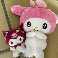 マイメロディ クロミちゃん 特大ぬいぐるみの画像