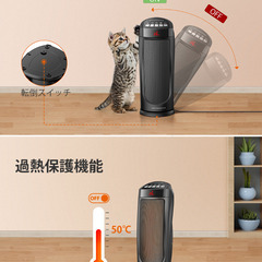 空間を瞬時に暖める。 安心安全のファンヒーター"TT-HE004"　タオトロニクスの画像