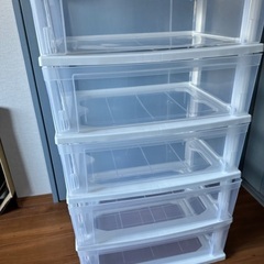 アイリスオーヤマ　プラスチックタンス　5段の画像