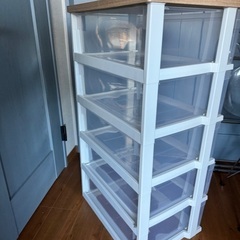 アイリスオーヤマ　プラスチックタンス　5段の画像