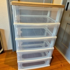 アイリスオーヤマ　プラスチックタンス　5段