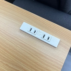 【美品‼️】ヒメプラ コンセント付きパソコンデスク システムデスク デスク 机 TDZ-1100NHの画像