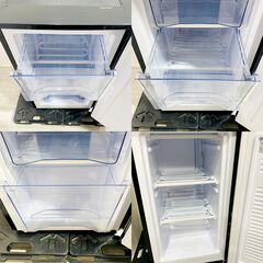 2022年製/IRIS OHYAMA/アイリスオーヤマ/IUSD-6B-B/前開き式/ノンフロン冷凍庫/60L/ブラック/右開き/E1DY1402の画像