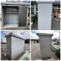 434 イナバ物置 3枚扉 グレーの画像