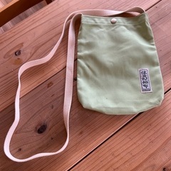 ショルダーバッグ　信三郎帆布　綺麗な薄い緑