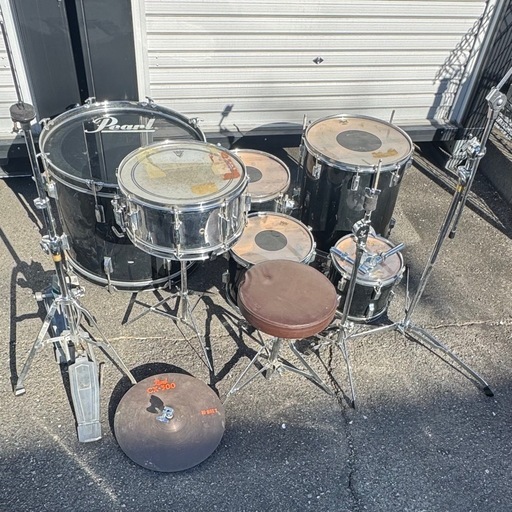 Pearlドラムセット パール楽器　VALENCIAシリーズ　　スネア　タム3つ　フロアタム　バスドラ　ハイハット　椅子　シンバルなし　バラ売価格相談OK