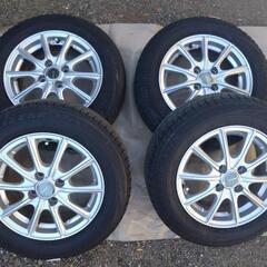 スタッドレスタイヤ４本　アルミホイール付き165/70R14