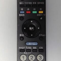 SONY　テレビ用　リモコン RM-JD017の画像