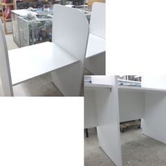 6連デスク 幅432cm 個別ブース 自習ブース 多目的 連結 学習塾 PCブースデスク 6人用☆ 札幌市 北区 屯田 の画像
