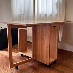 新古品！美品】IKEA風バタフライテーブル✴︎北欧✴︎ナチュラル✴︎2人〜