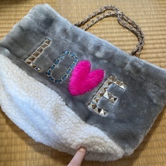 未使用　ファー&ボア　ショルダーバッグ