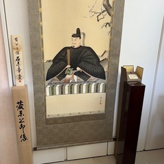 天神様掛け軸　尺八座像　菅原道真の画像
