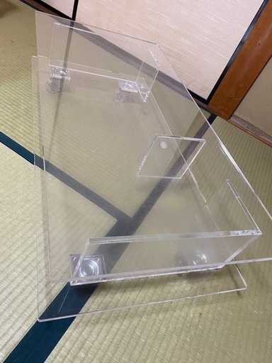 テーブル、クリアーテーブル、インテリア