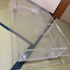 テーブル、クリアーテーブル、インテリア
