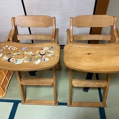 受取者決まりました。2脚セット、ベビーチェアー、子供椅子、ハイチェアー
