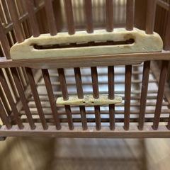 メジロ籠　竹籠は綺麗な状態ですが＂受け"がございませんの画像