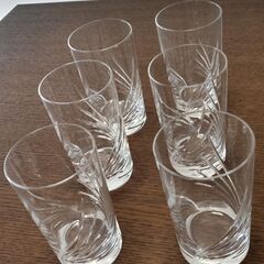 ガラスコップ　6個セット　H 110 W 63