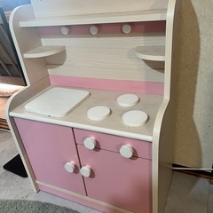 無料ままごとキッチン Mini Cook(ミニクック) ピンク  　の画像