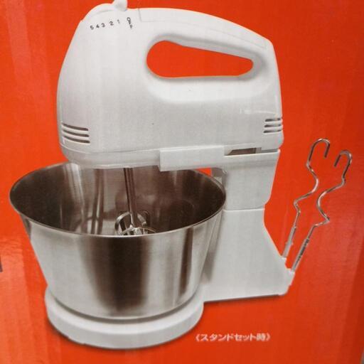スタンド、ボウル、ニーダー付きハンドミキサー