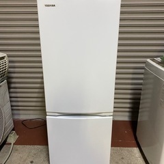 東芝/153L 2ドア冷凍冷蔵庫/GR-T15BS（W)/中古品/2021年製