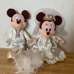 値下げ ミッキー ミニー ペア ぬいぐるみ ウエディング　