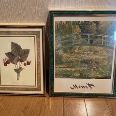 Les Fraises Delicieusesとモネの壁飾りの画像