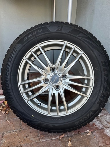 値下げ！MAZDA2使用　スタッドレスタイヤ4本　185 65 15　アルミホイール付き