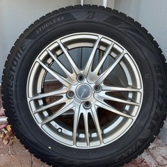 値下げ！MAZDA2使用 スタッドレスタイヤ4本 185 65 15 アルミホイール付き