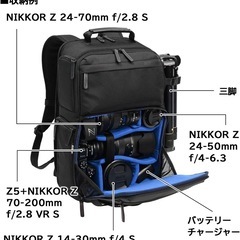 NIKONSCR-II スマートカメラリュックIIの画像