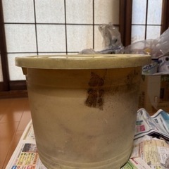 【無料0円】漬物桶、漬物重し石２つセット