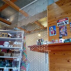 ビーズカーテン　ホワイト 【あげちゃう企画 12/12～】の画像